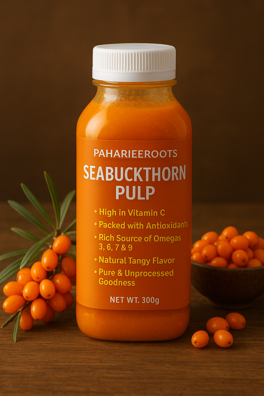 Seabuckthorn Pulp (450ml-with no added sugar)