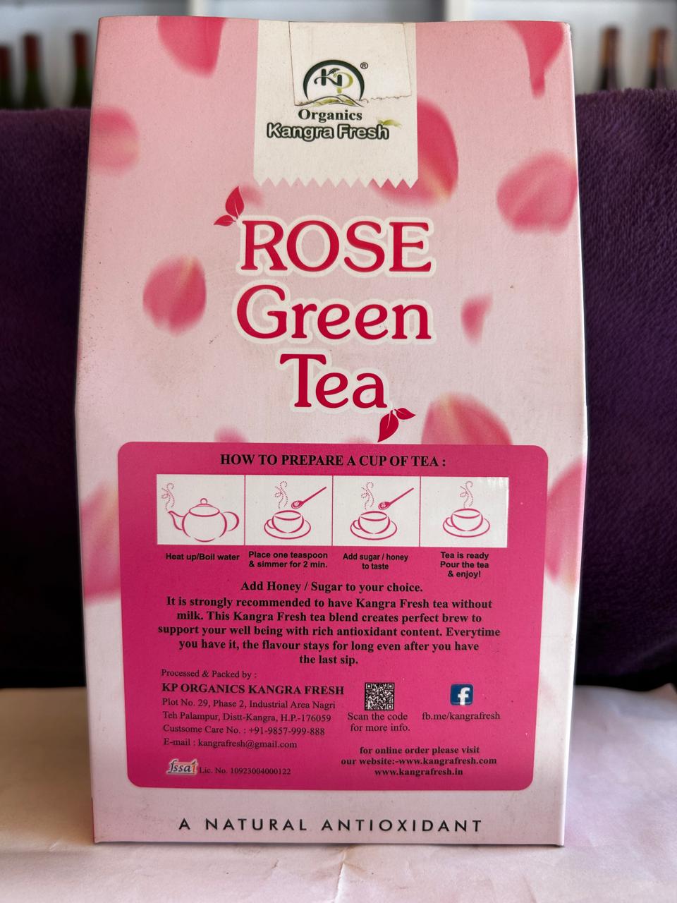 🌹 Kangra Rose Green Tea (Leaf Form)-100grams